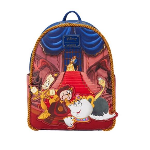 Loungefly WonderCon Limited Edition Beauty & the Beast Ballroom Mini Backpack - Picture 1 of 7